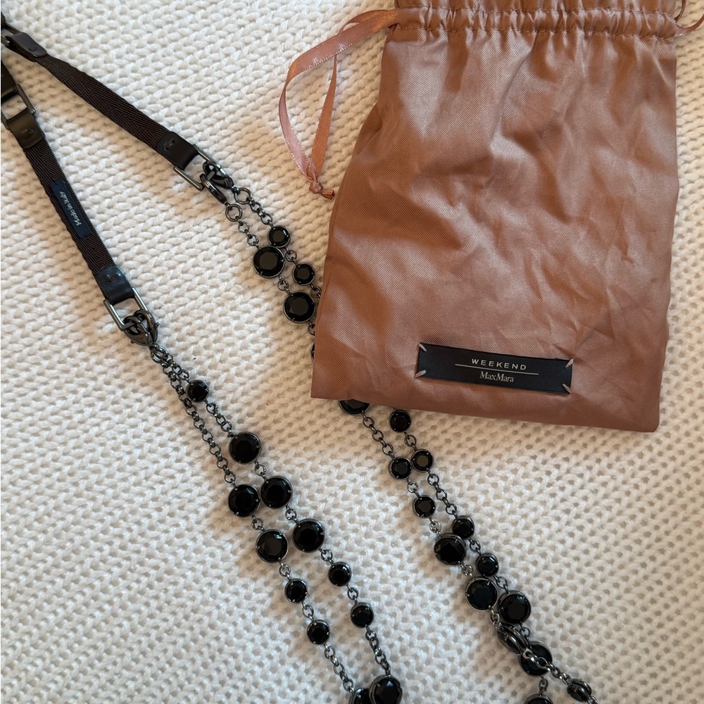 MaxMara Black Necklace Jewelry